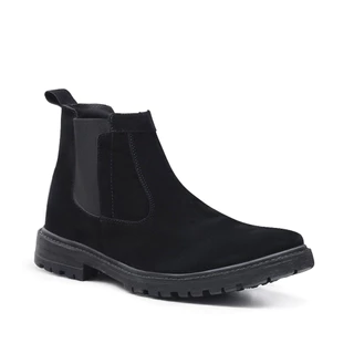 Bota Chelsea Camurça Masculina Botina Tratorada