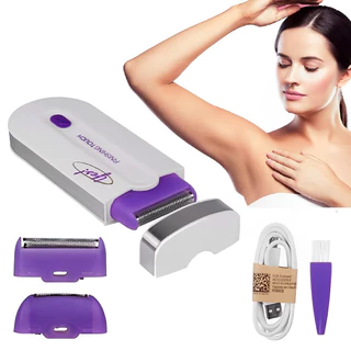 Depilador Elétrico Touch Mini Recarregável  Finishing Remove Pelos Facial Corporal Indolor em Oferta na Shopee