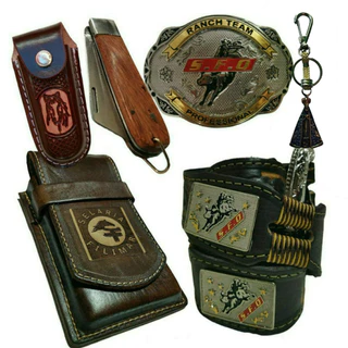 Kit Cavalgada Com Cinto Country Fivela Bainha E Canivete Capa Oferta!