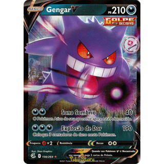 Carta Pokemon Gengar V Português Card Original Copag - Pronta Entrega