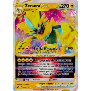 Cartinhas Pokemon Zeraora V-astro Cartas Cards Tcg Brinquedo