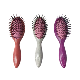Escova de cabelo almofadada oval ovo de dinossauro pequeno facil levar na bolsa R7751