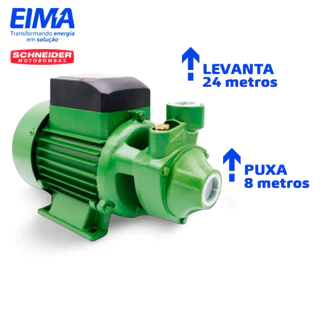 Bomba De Água Periférica PG-05 1/2CV P Schneider 110V E 220V Altura Máxima 24m