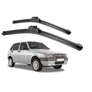 Palhetas Limpador De Parabrisa Dianteiro + Traseiro Para Fiat Uno Mille 1984 Até 2013 em Oferta na Shopee