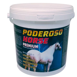 Poderoso Horse Com Creatina Lisina Metionina Dextrose 1kg.