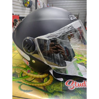 Capacete aberto PROTORK New Libert Three PRETO FOSCO Masculino Feminino