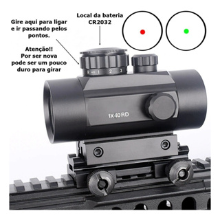 Mira Holográfica Para Trilho 20mm,11mm Red Dot
