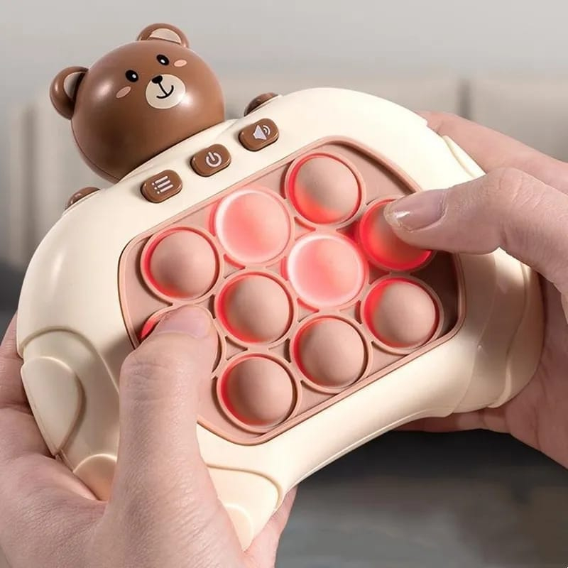 Pop It Eletrônico Brinquedo Mini Game Jogo Quick Fast Push Fidget Toy Anti Estresse