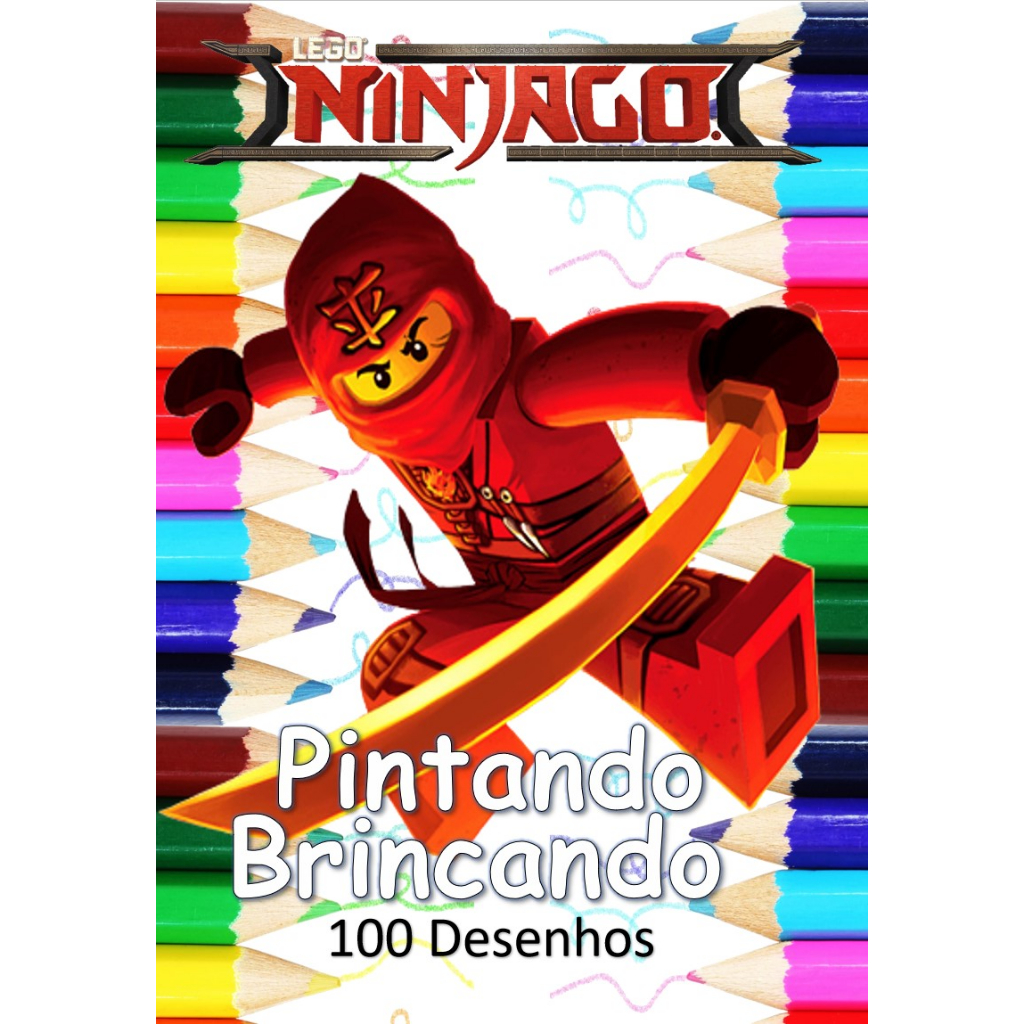 100 Desenhos Para Pintar e Colorir Lego NinjaGo - Folhas A4 Sulfite  Avulsas/Soltas | Shopee Brasil