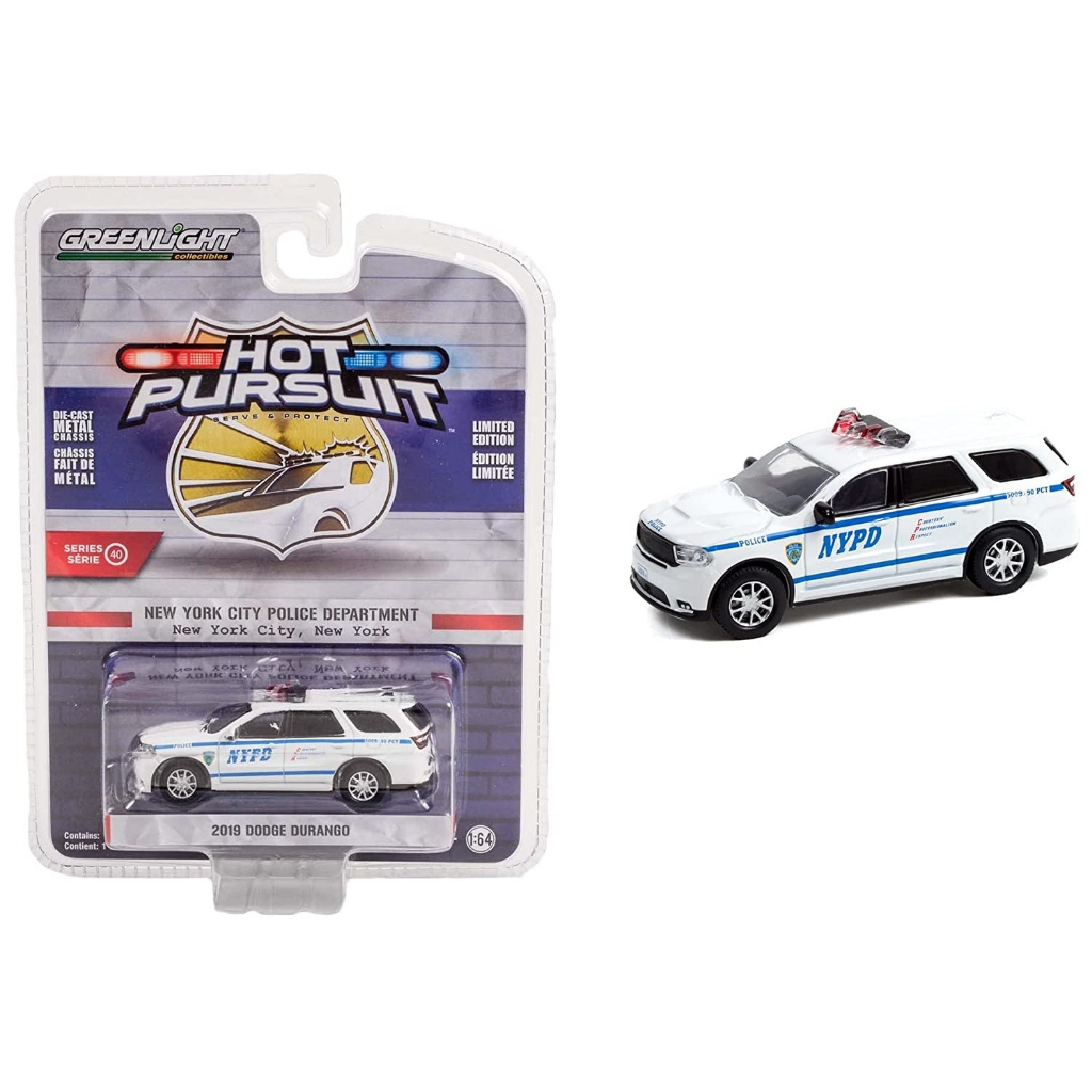 3台セット】グリーンライト ホットパシュート ポリスカー 1/64 3台