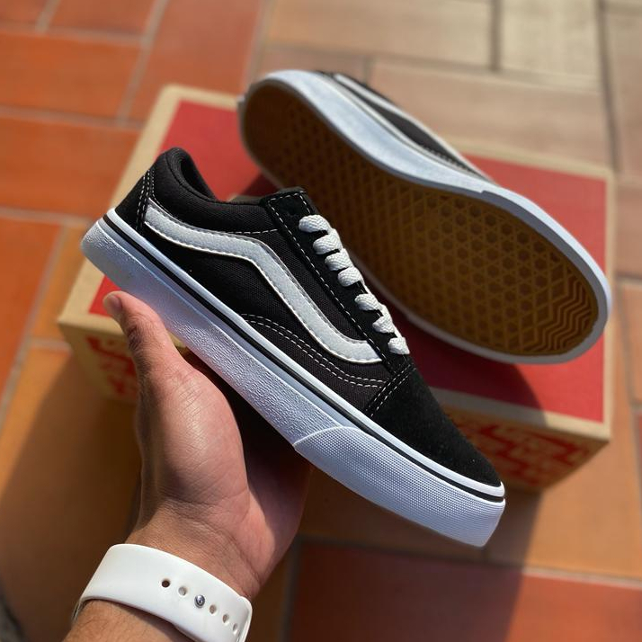 Tenis Old Skool Tradicional Retro Unissex Skate Escolar Vulcanizado Varias Cores