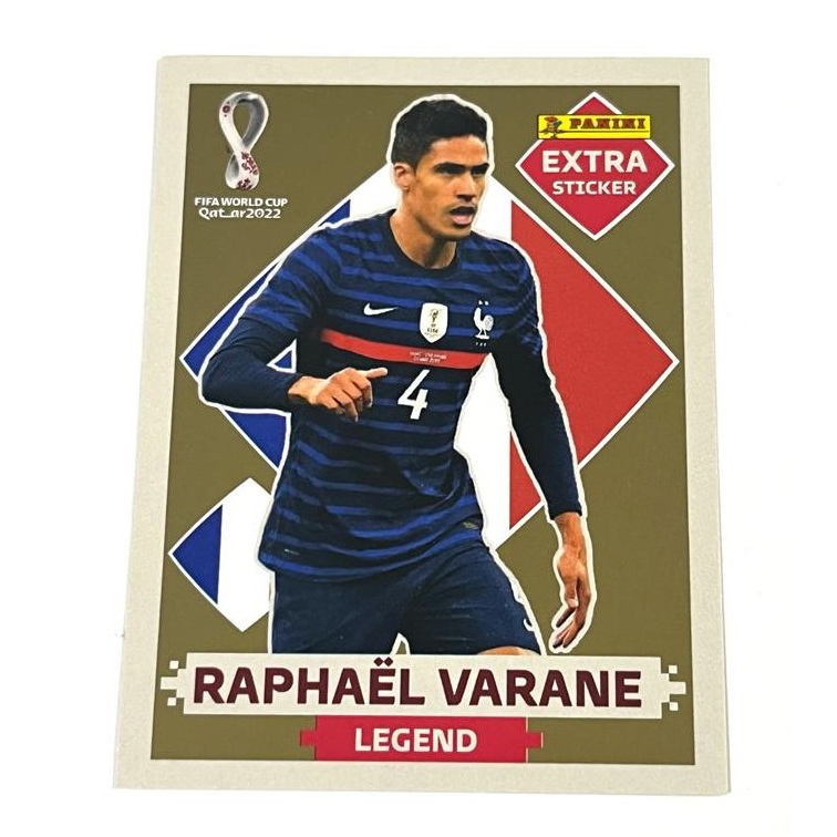 AS 4 LEGENDS RAPHAEL VARANE (França) - AS 4 FIGURINHAS EXTRA LEGENDS - OURO