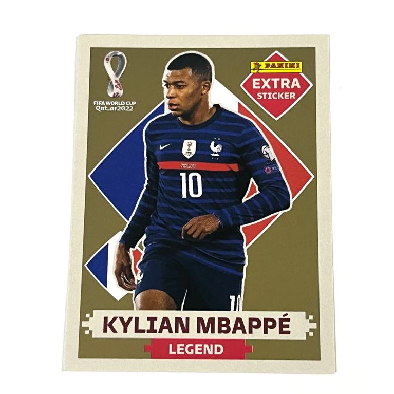 Figurinha Copa do Mundo Qatar Panini KYLIAN MBAPPE Gold Legend