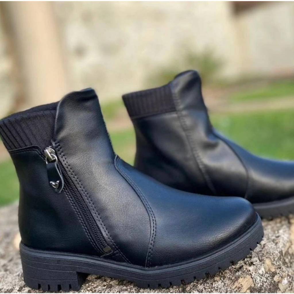 BOTA MISSISSIPI DE CANO CURTO COM ZÍPER Shopee Brasil