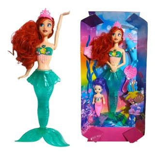 Boneca 2 Sereia Tipo Barbie Ariel Canta e Brilha Brinquedo Infantil menina