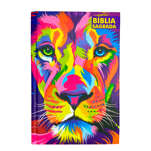 Bíblia Sagrada | ARC | Letra Hipergigante | Capa Dura | Leão Aquarela