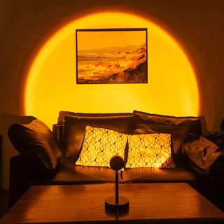 Projetor Luz Norturna Holofote Luminária Lâmpada Por do Sol para Fotos e Festas - Decoração Iluminação