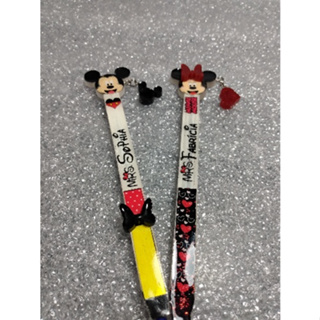 Caneta Resina Personalizada Mickey e Minnei Recarregável