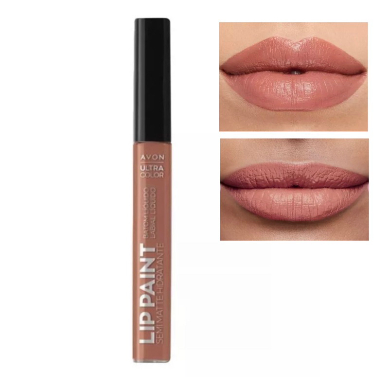 Batom Lip Paint Semi Matte Hidratante Nude Delicado 7 Ml Avon Shopee