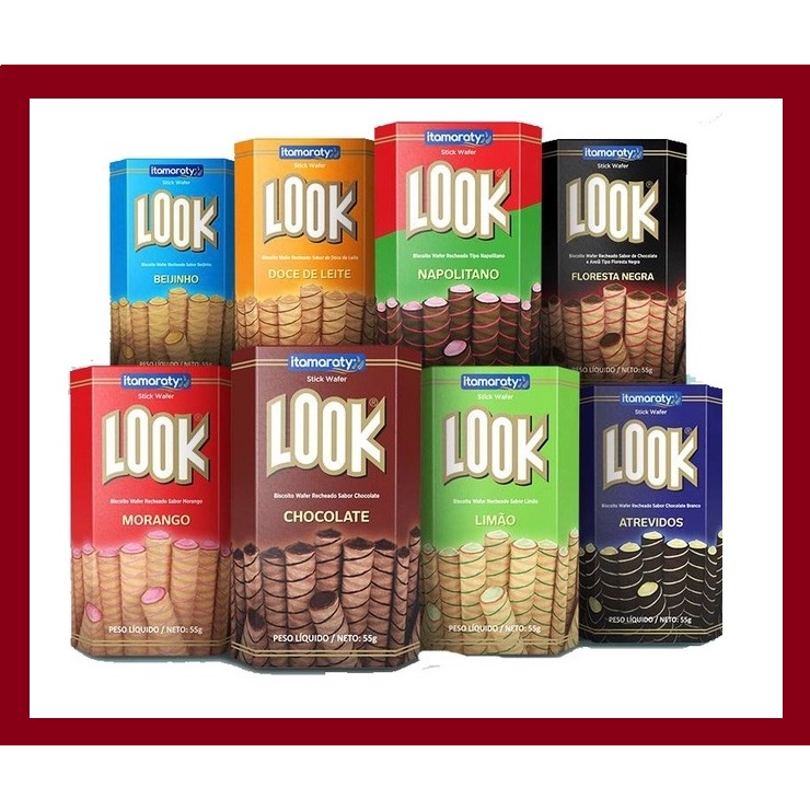 Canudinho Recheado Biscoito Wafer Look 55g - Itamaraty para Sorverte ...