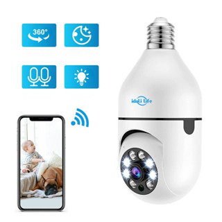 Câmera De Segurança Lâmpada Rosqueável Monitoramento Através Do APP DAFU Life Wi-Fi Câmera Giratória