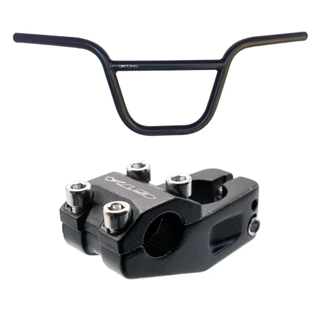 Kit Guidão Bicicleta Alto Gta Cross + Suporte Mesa Aluminio Bmx