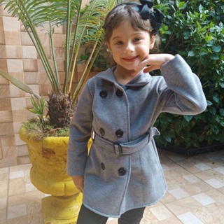 sobretudo infantil menina moletom flanelado premium menina
