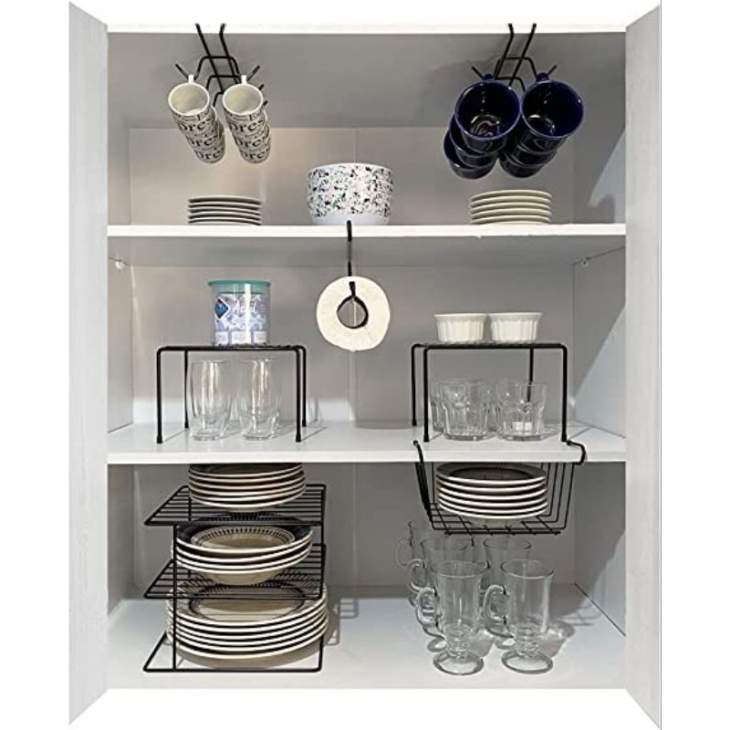 Organizadores Armário Cozinha Prateleira Aramado Rack Suspensa