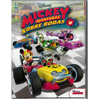 Supergibis: Álbum de Figurinhas Mickey Aventuras Sobre Rodas ( Ed. Abril - 2017 - Tem 122 Figs Coladas das 180 Totais )