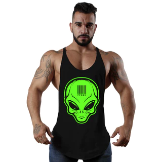 Regata Cavada Masculina Musculação Alien ET