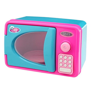 Microondas Brinquedo Usual Com Luz E Som - Azul E Rosa