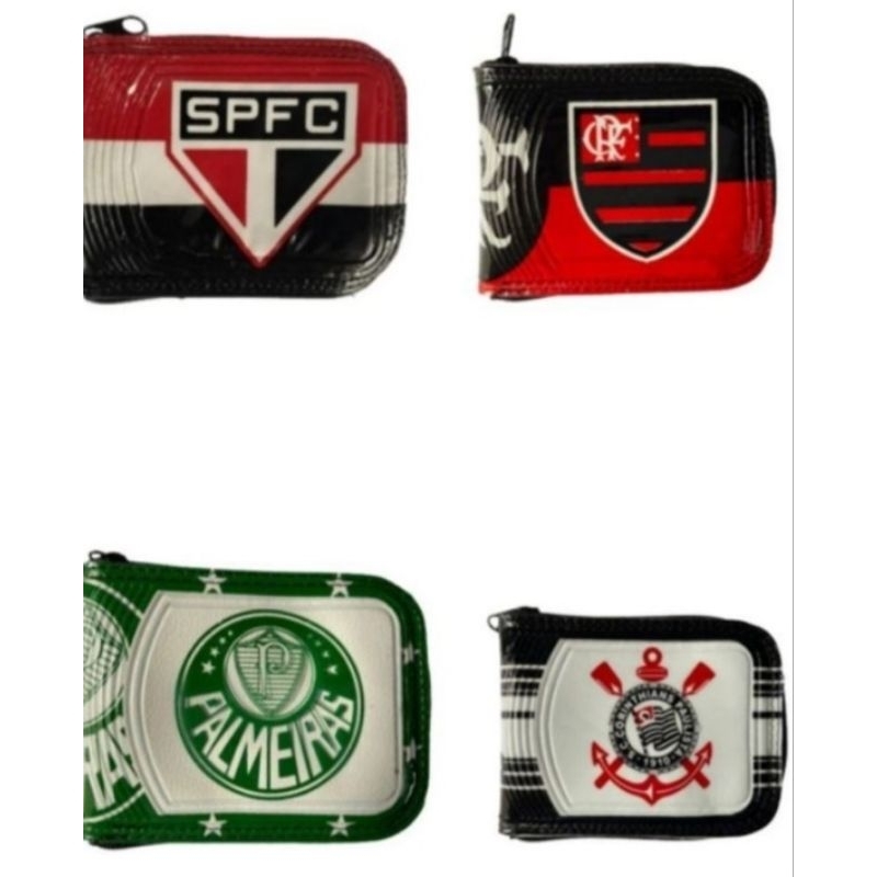 Kit Carteiras Masculina Times Futebol Brasileir O Shopee Brasil