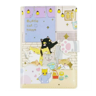 Caderno Gato Luxo Kawaii Brochura A5 Fecho magnético - Escolar Escritório - Papelaria - Importado Bustle Cat Home