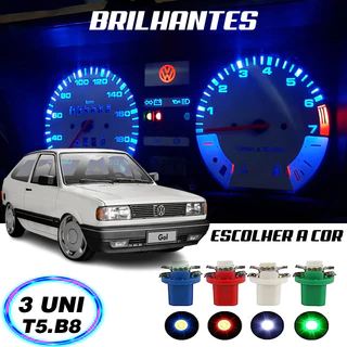 Lâmpada T5 B8.5D w5w Painel Gol 3 Peças