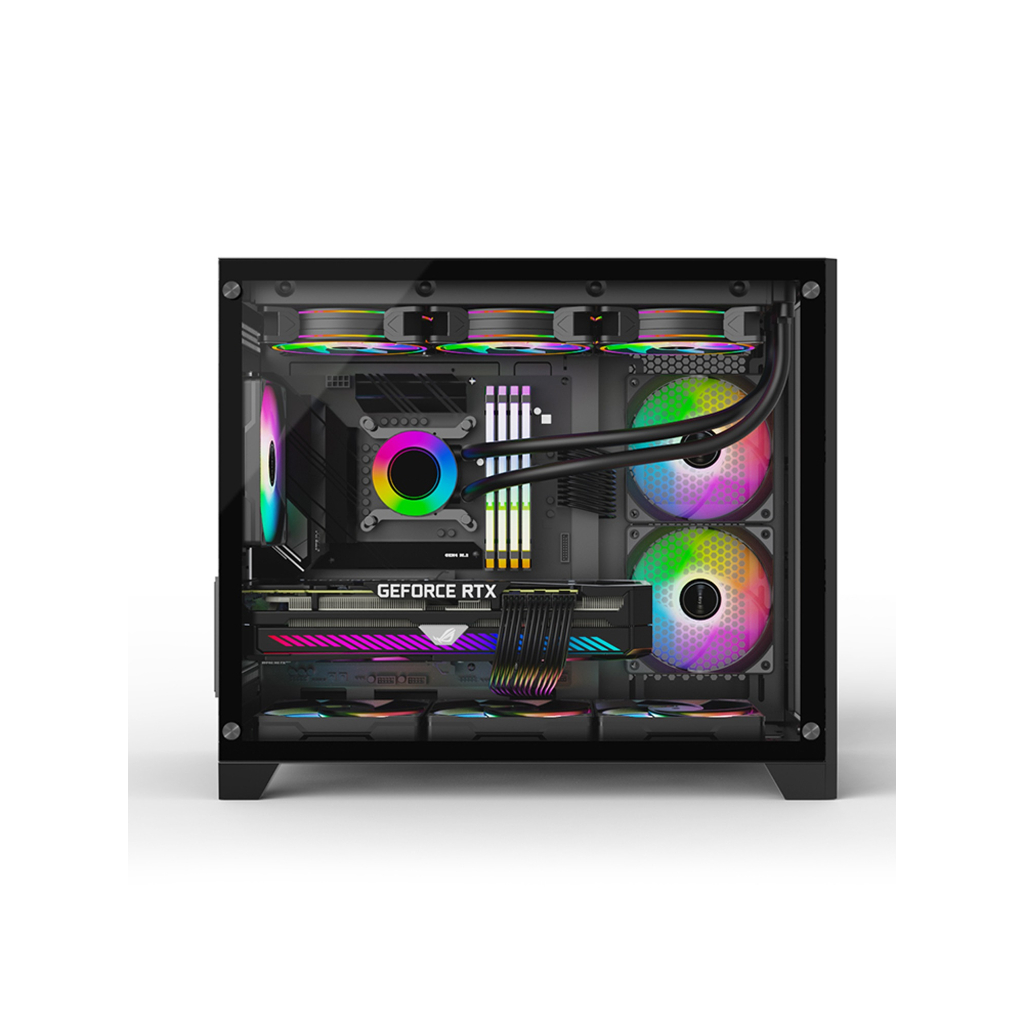 Gabinete Aquário Gamer Hyrax, Mini Tower, Micro ATX , Lateral e