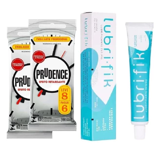 Camisinhas Preservativo Prudence Efeito Retardante 2x8 Unid gel