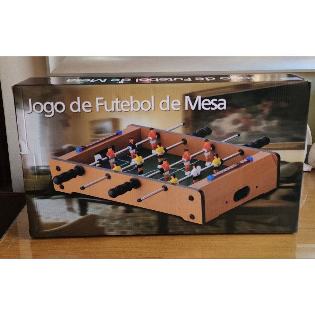 Jogo Futebol Infantil De Mesa Pebolim Pinball Fliperama Manual