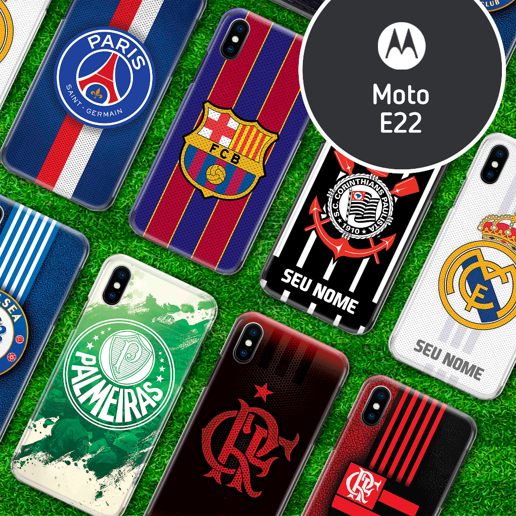 Capa Capinha - Moto E22 - Coleção Futebol Times do Coração