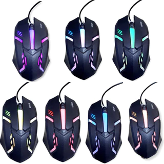 Mouse Gamer Led Rgb 7 Cores Com Fio Usb 1200dpi Ms-62 Exbom