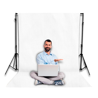 Tecido Chroma Key Fundo Infinito - Gravação para edição de fotos e vídeos em estúdio
