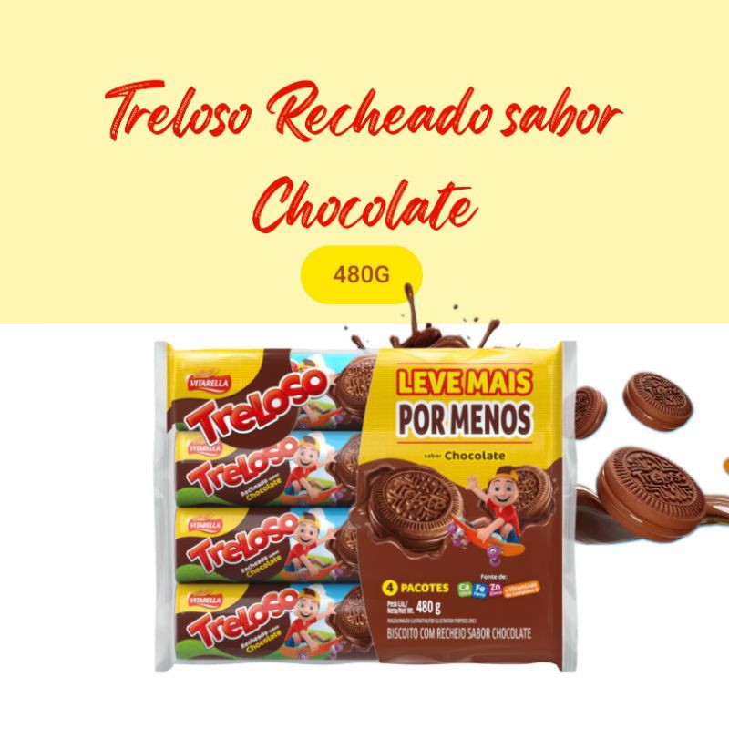 Biscoito Oreo Chocolate Recheio Baunilha 144g 4un 36g