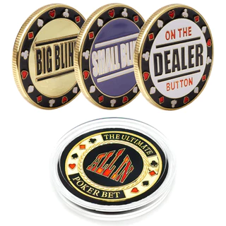 Fichas de Poker Profissional Personalizadas em Metal de Luxo para Posição no Pôquer + Estojo