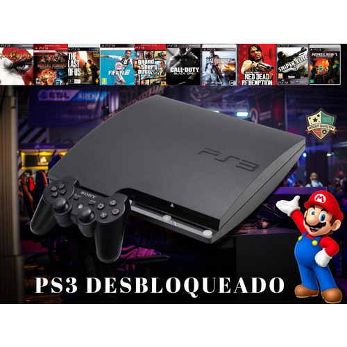 Playstation 3 Destravado Desbloqueado + Gta 4 E 5 + Lojas