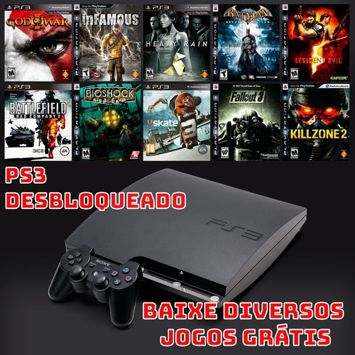 Playstation 3 slim Desbloqueado +1800 Jogos para baixar