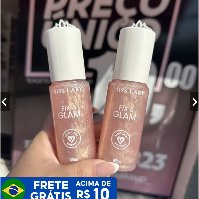 Bruma fixadora Fix & Glam - Miss Lary produto vegano -mais vendidos ...