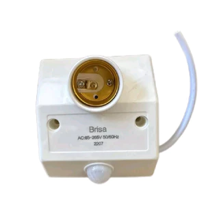 Sensor De Presença Com Fotocelular Para Lampada Soquete E-27
