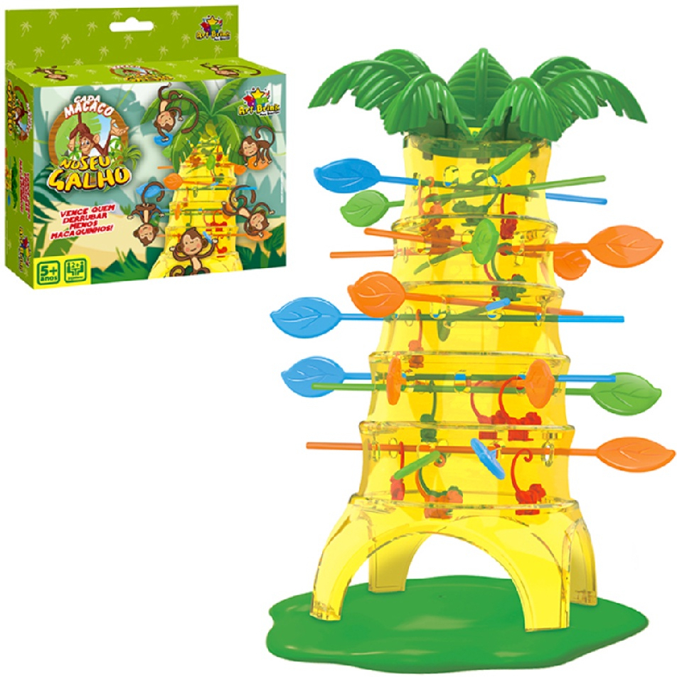 Brinquedo Jogo de Mesa Cada Macaco No Seu Galho para crianças
