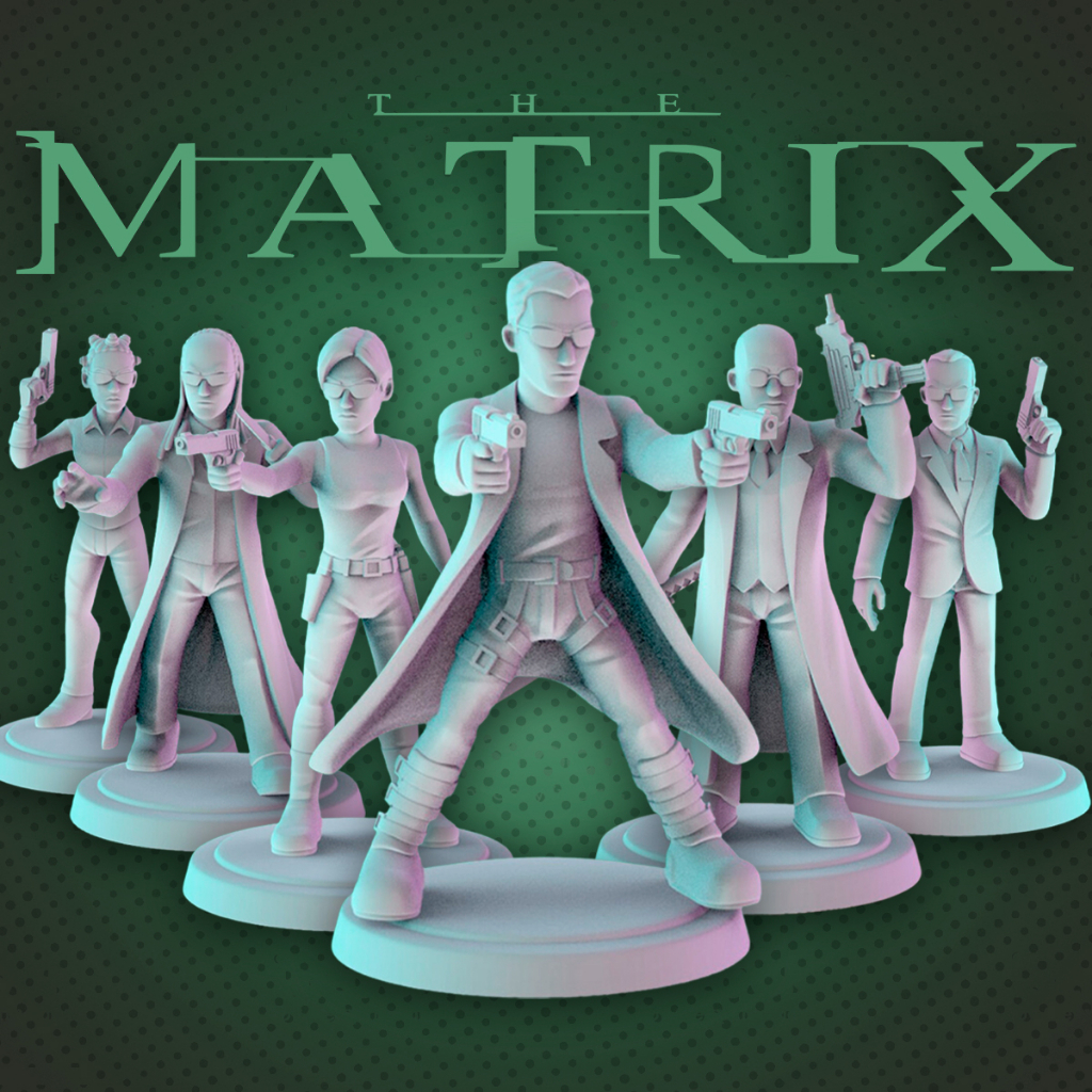 Matrix Neo Kit Pack Miniatura Rpg e Pintura Cultura Pop Geek | Shopee ...
