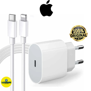 Carregador Iphone Original Tipo c Tomada e Cabo 20W PD Turbo
