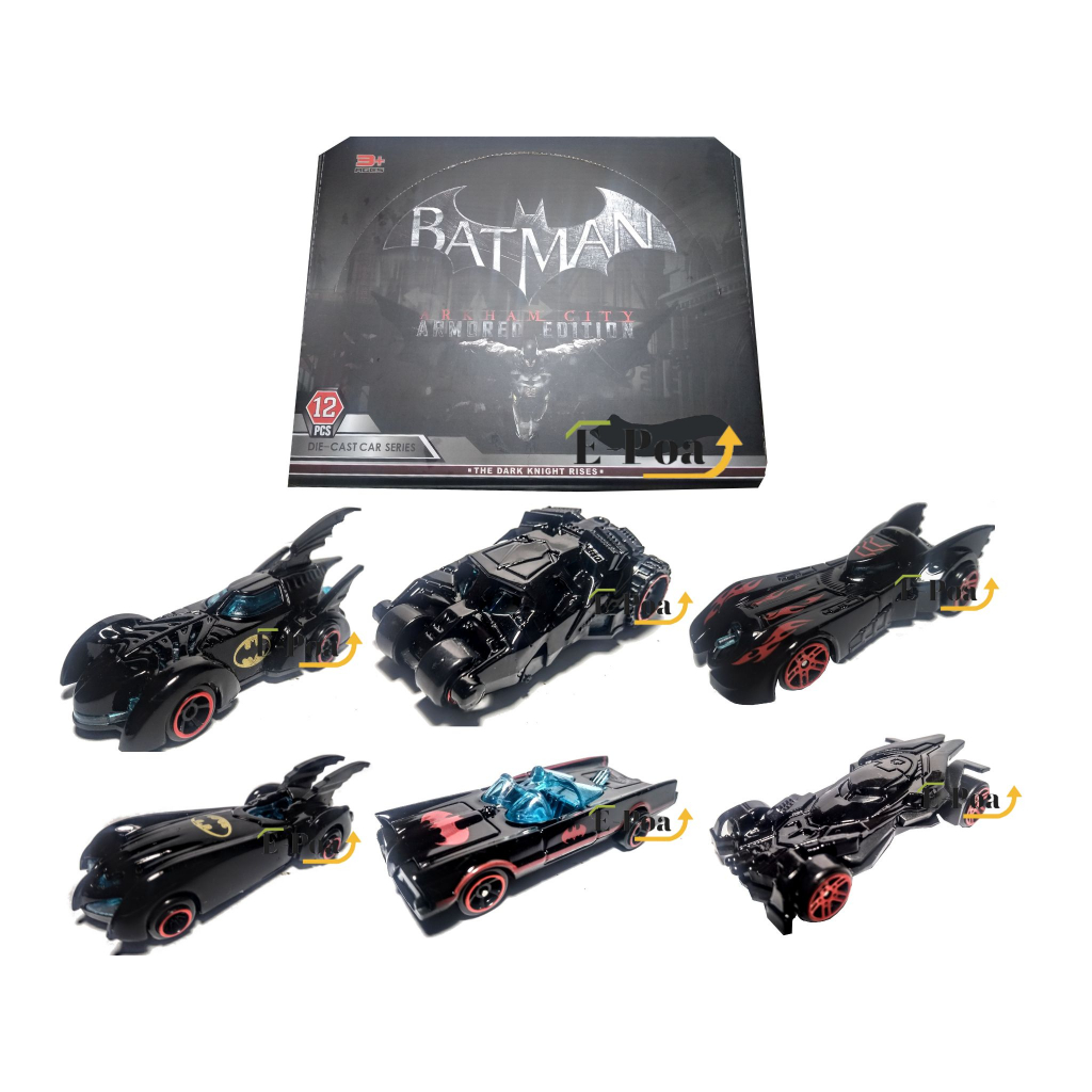Carrinho De Coleção Do Batman Ferro Diecast Escala 1/64 9 cm de comprimento